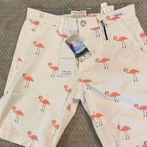 Flamingo shorts, NWT
